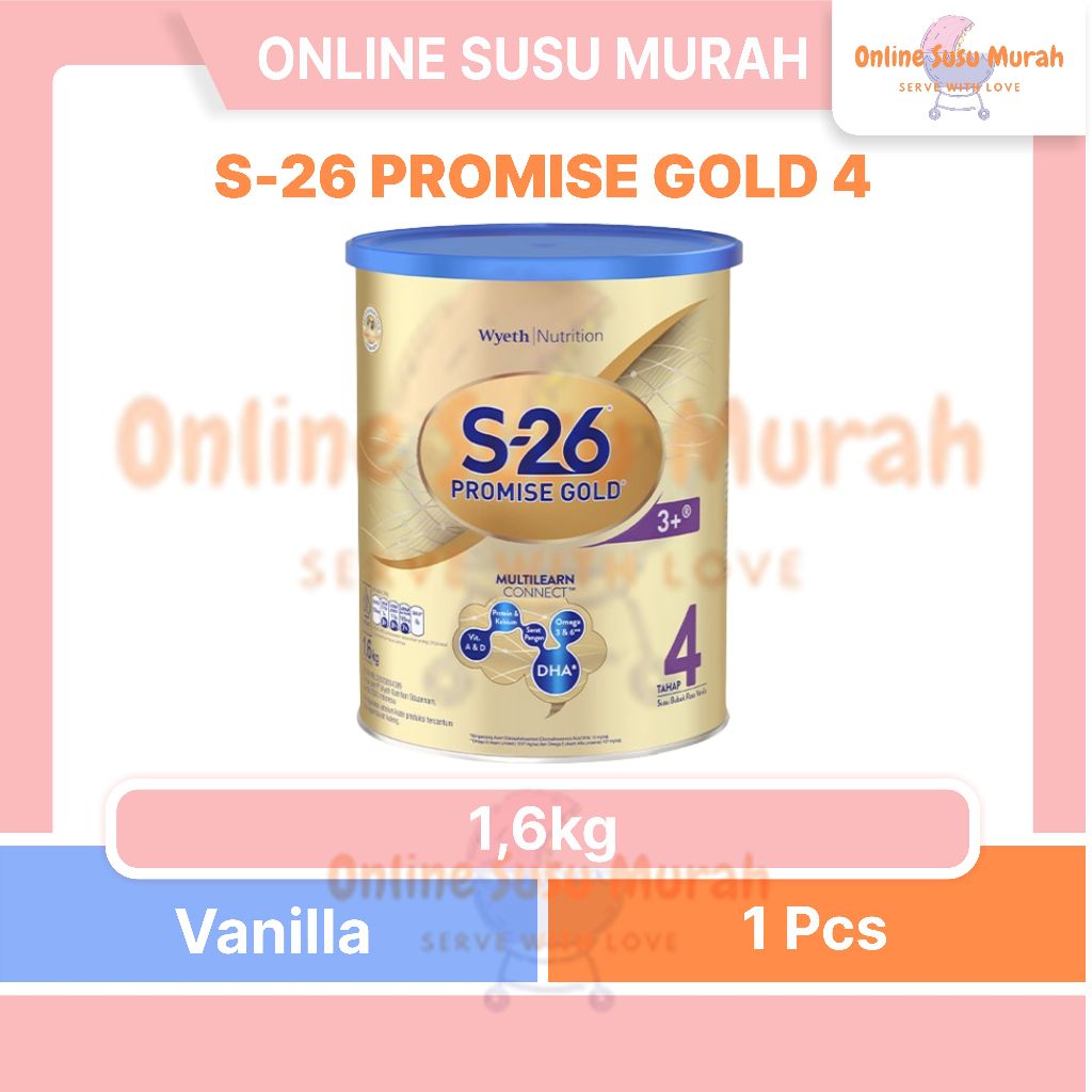 S26 PROMISE GOLD 4  1600GR NESTLE S 26 S-26 TAHAP 4 USIA 3 TAHUN KE ATAS 1600 GR SSKL