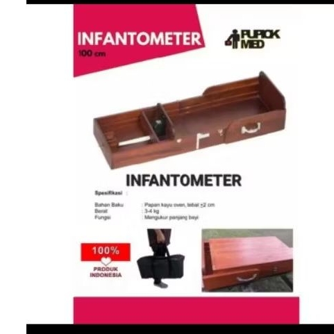Infantometer Kayu / Alat Ukur Bayi / Alat Infantometer / Pengukur Panjang Bayi