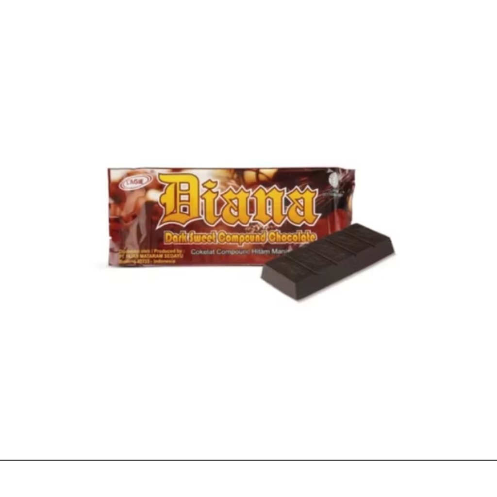 

Coklat Batang Diana Dark Sweet Compound Hitam Manis 250 Gr