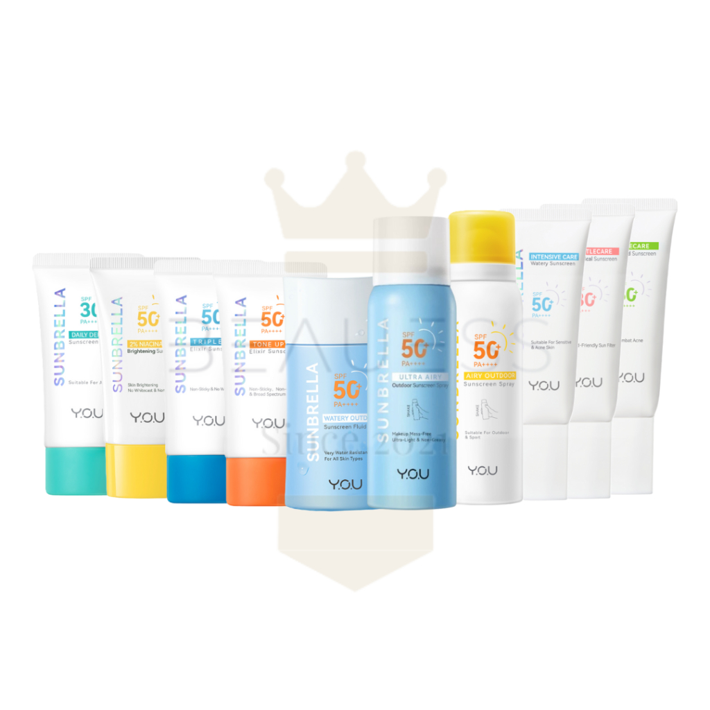YOU BEAUTY SUNBRELLA SUNSCREEN SPF 30 SPF 50 PA++++ | ULTRA AIRY OUTDOOR SUNSCREEN SPRAY | INTENSIVE