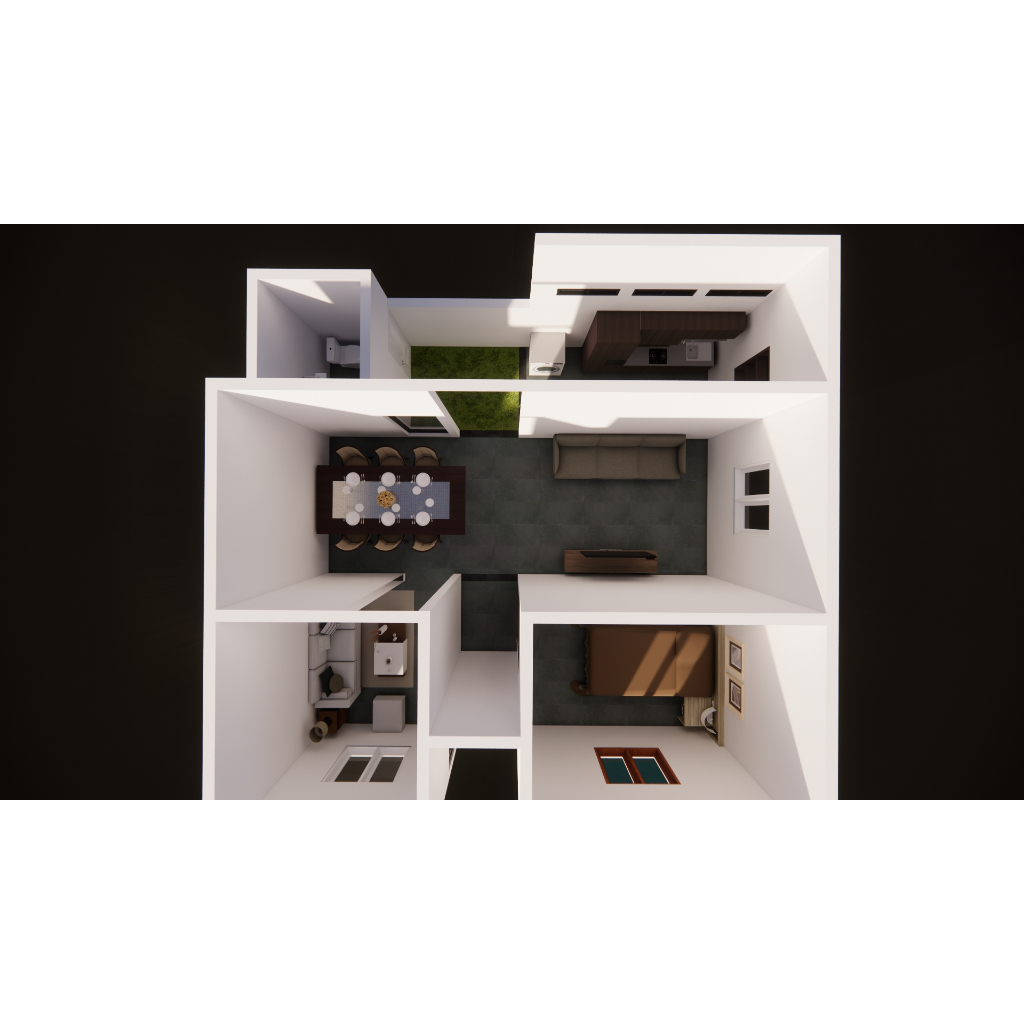 Jasa Desain 3D Rumah + Denah 2D