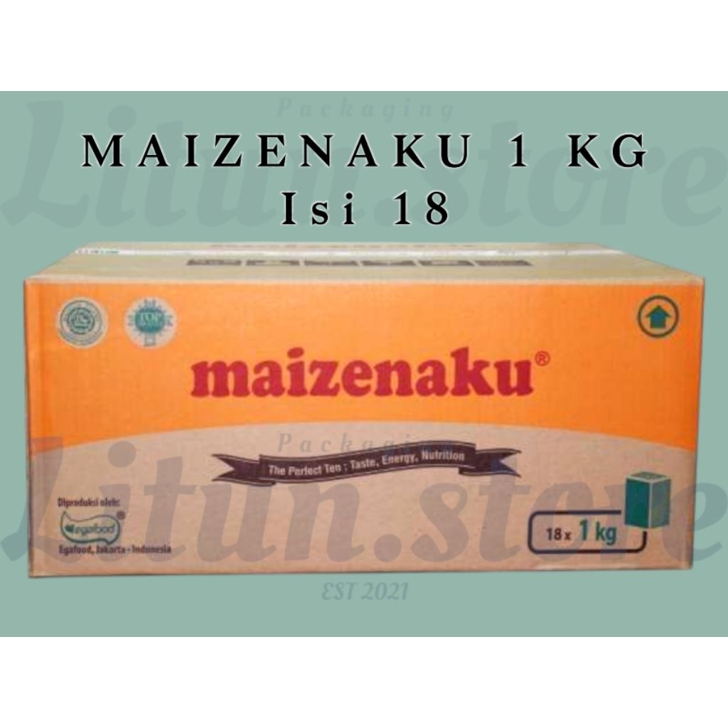 

[HARGA 1 DUS/KARTON] MAIZENAKU 1 KG ISI 18 PCS TEPUNG JAGUNG UNTUK PENGENTAL SUP ATAU SAUS DAN LAINNYA 1KG
