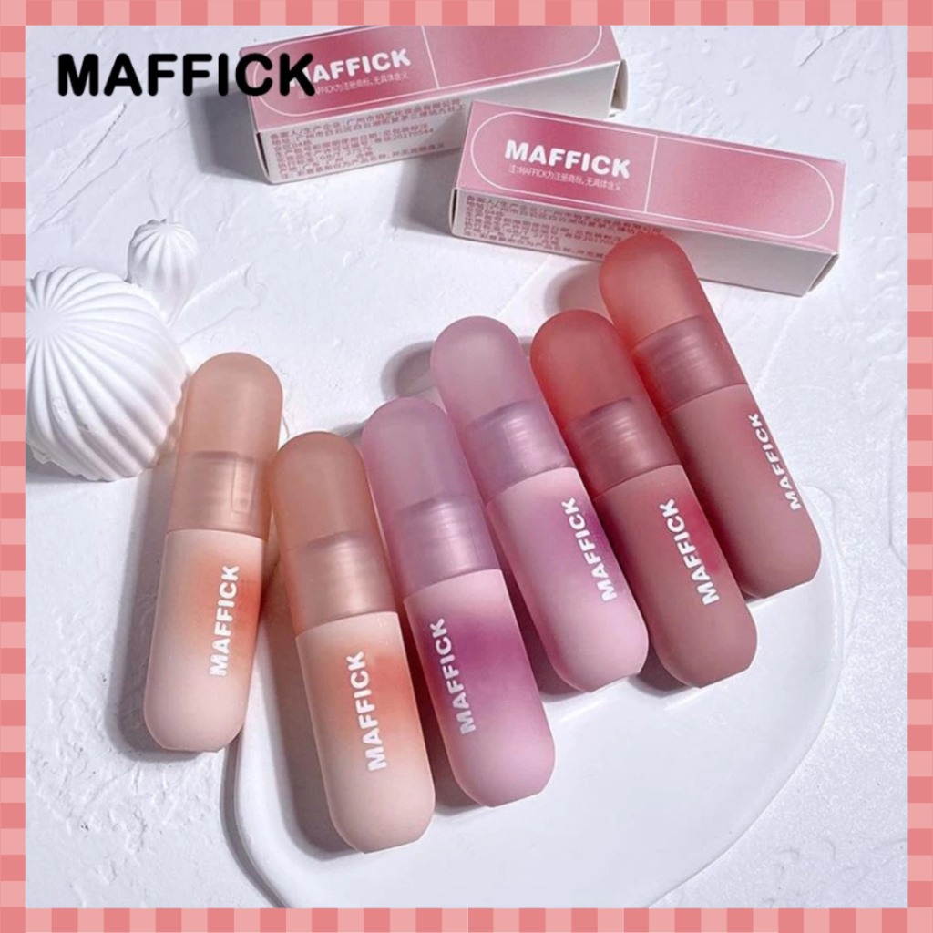 MAFFICK Lipstik Matte Velvet Lip Cream Lipstick Lip Clay Waterproof Tahan Lama - XX086