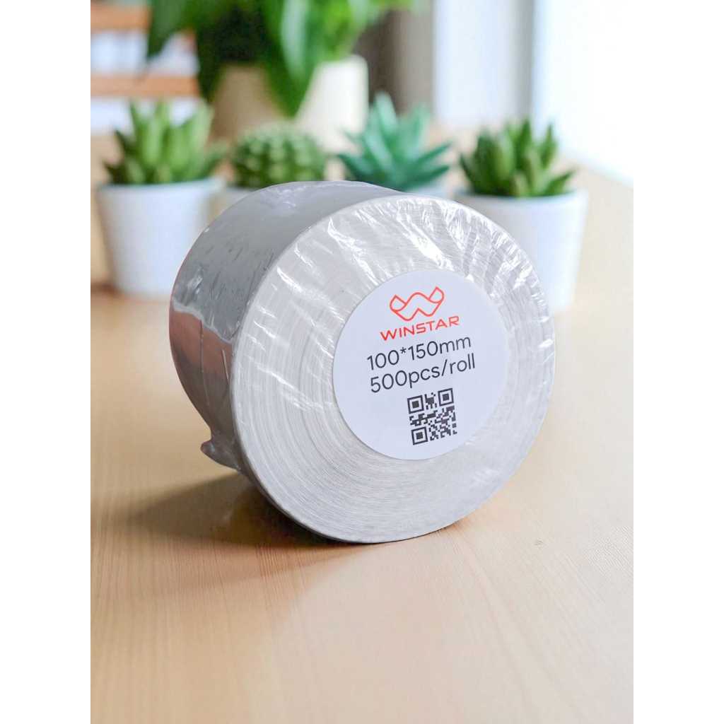 

Label Barcode Winstar 100 x 150 isi 500 Kertas Sticker Thermal Resi 100x150mm WINSTAR ISI 500 PREMIUM