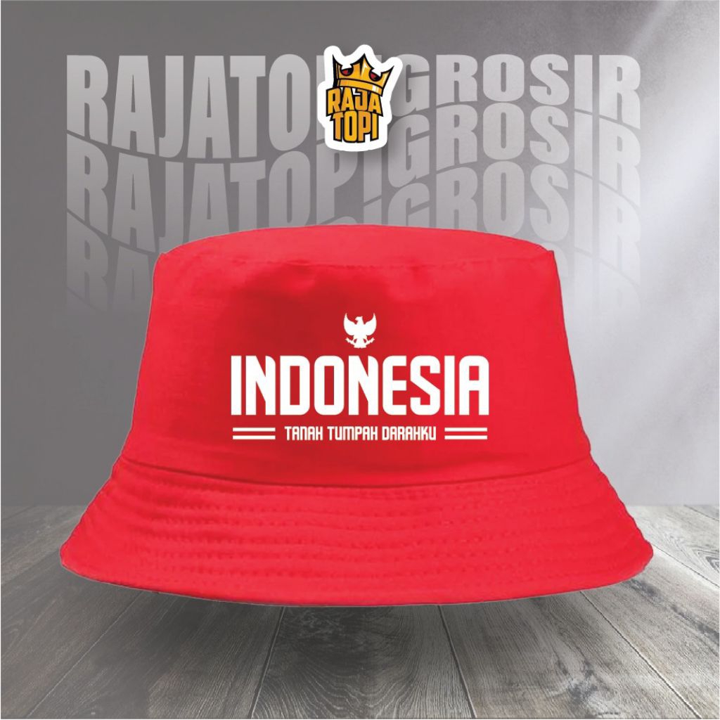 topi buckethat indonesia / topi indonesia / topi kemerdekaan