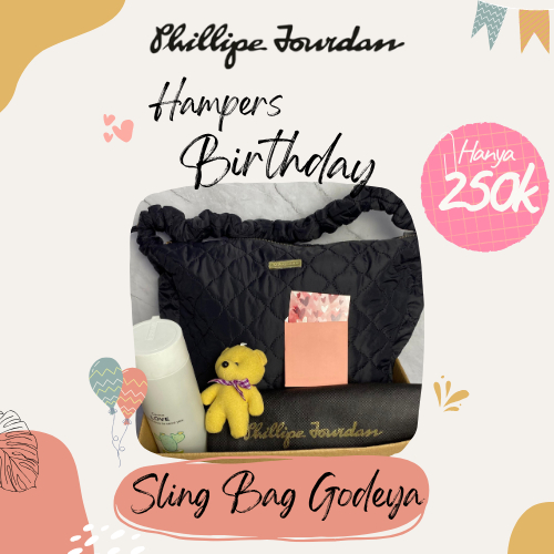 

Phillipe Jourdan Kado Ulang Tahun Wanita Sling Bag/Serut Godeya (Black)