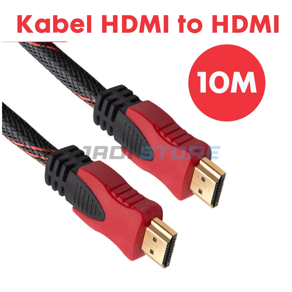 Kabel HDMI 10 Meter Serat Kabel HDMI Kabel HDMI to HDMI Kabel HDMI Laptop ke TV HDMI Cable 10 Meter 