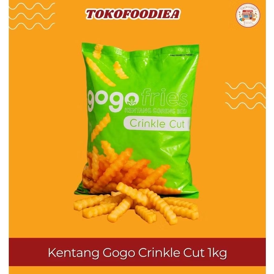 

Kentang Gogo Crinkle Cut 1kg | Tokofoodiea