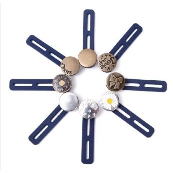 Kancing Pembesar Celana Double Extender Metal Jeans Button Adjustable / Kancing Jeans Daisy Pembesar