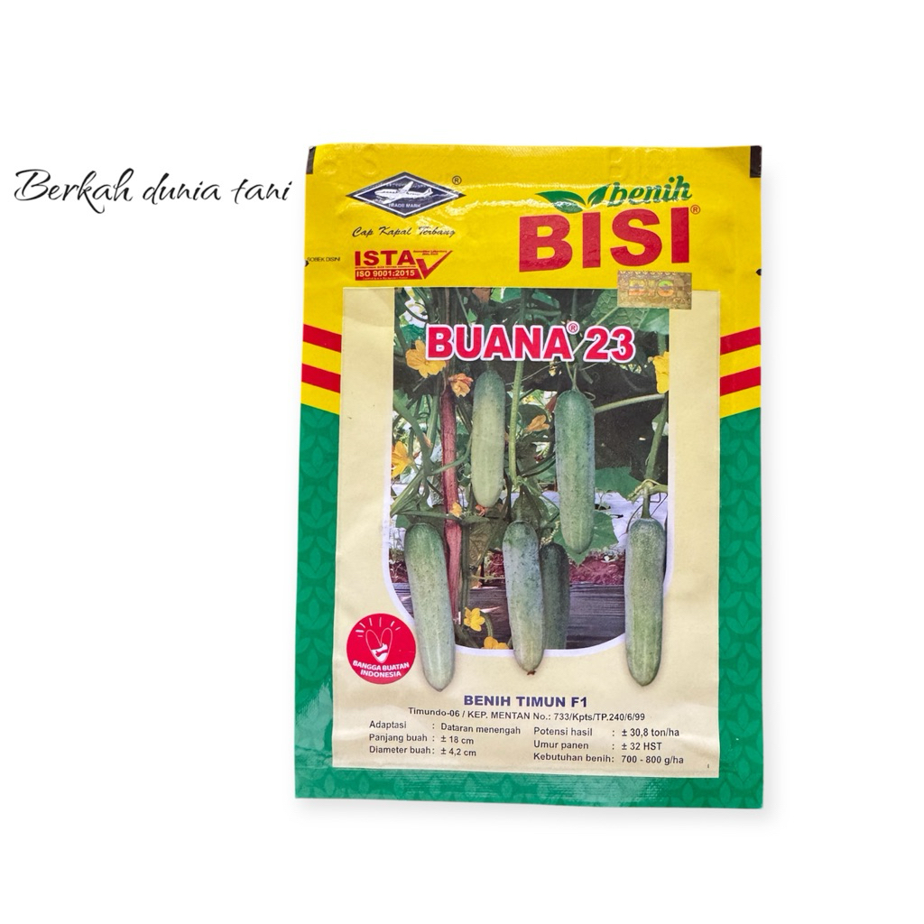 

Benih Timun Buana 23-Cap Kapal Terbang 20 gramm