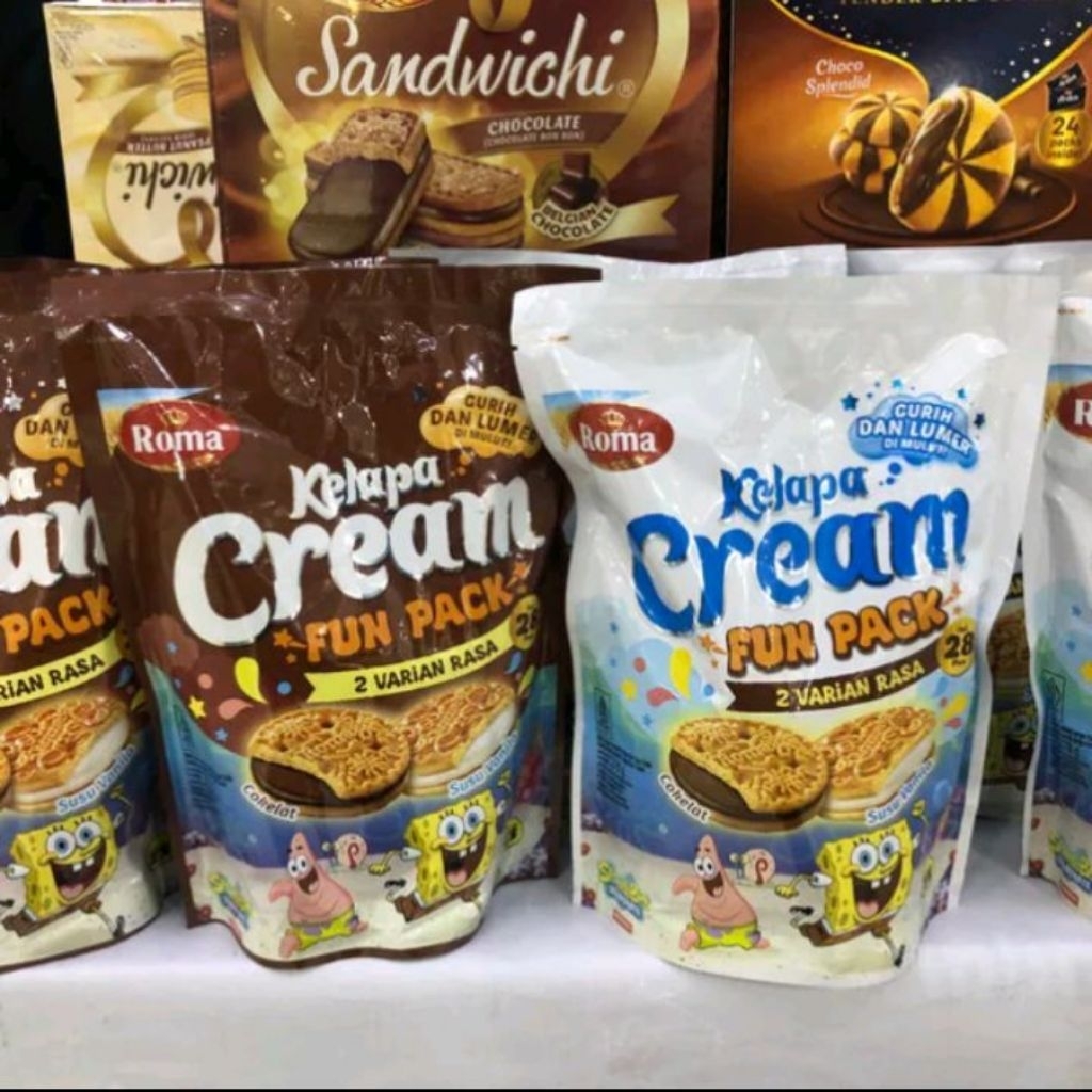 

ROMA KELAPA CREAM FUN PACK POUCH 278g