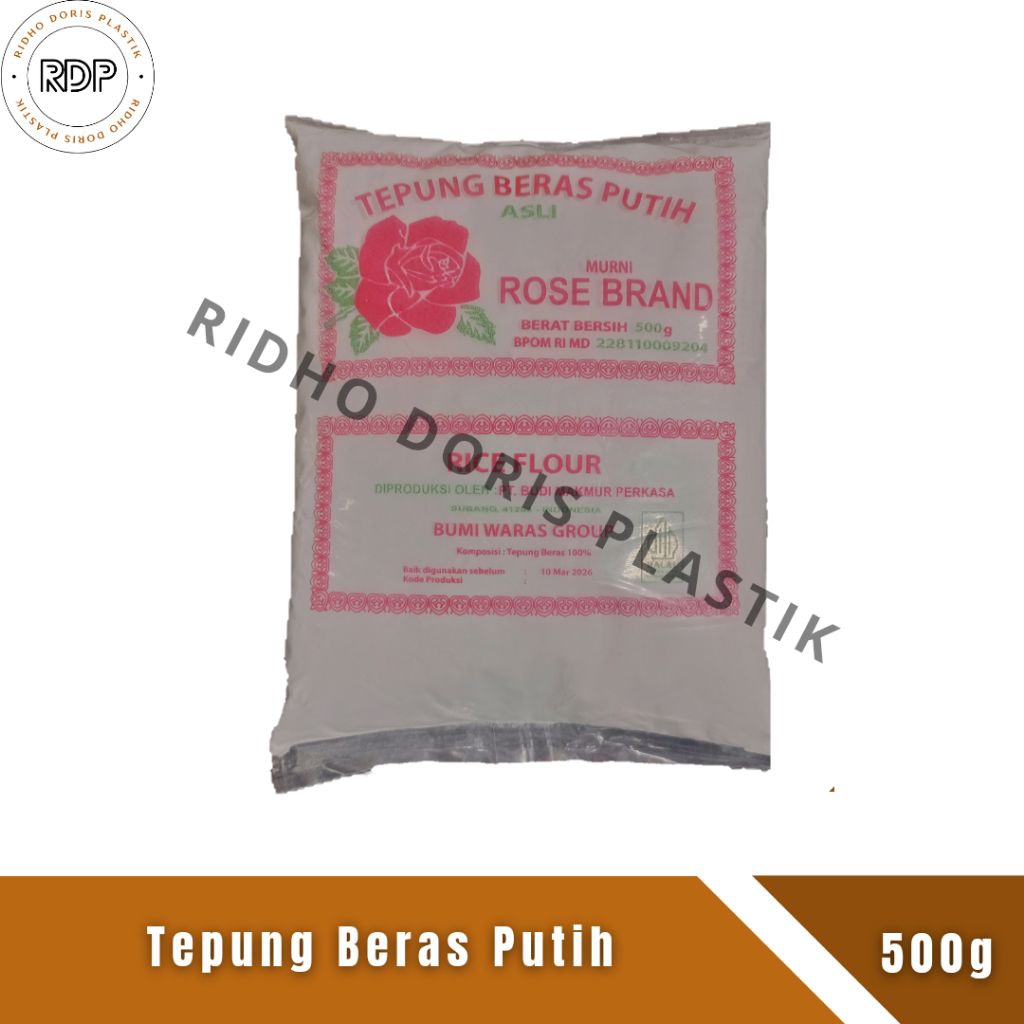 

Tepung beras putih rose brand 500g X 1