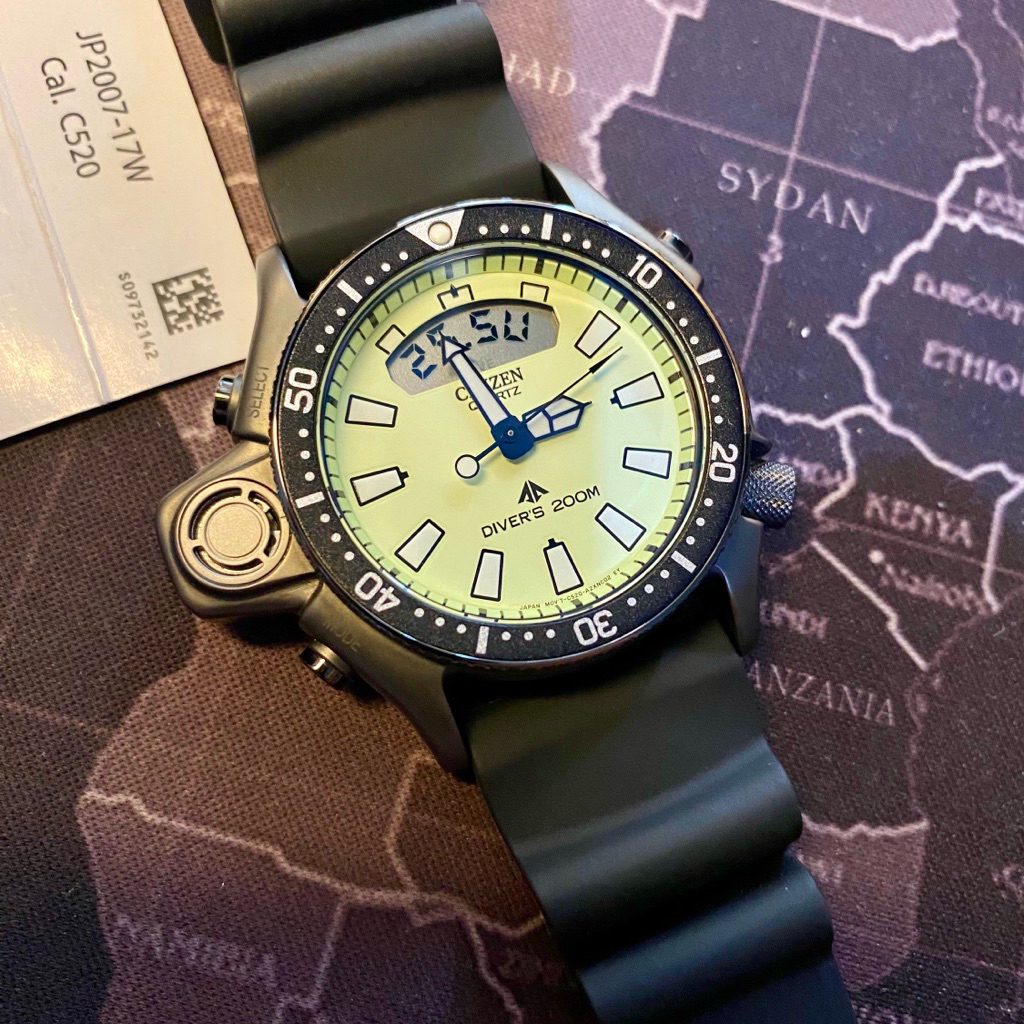 Citizen Promaster Aqualand JP2007-17W Luminous Dial Black