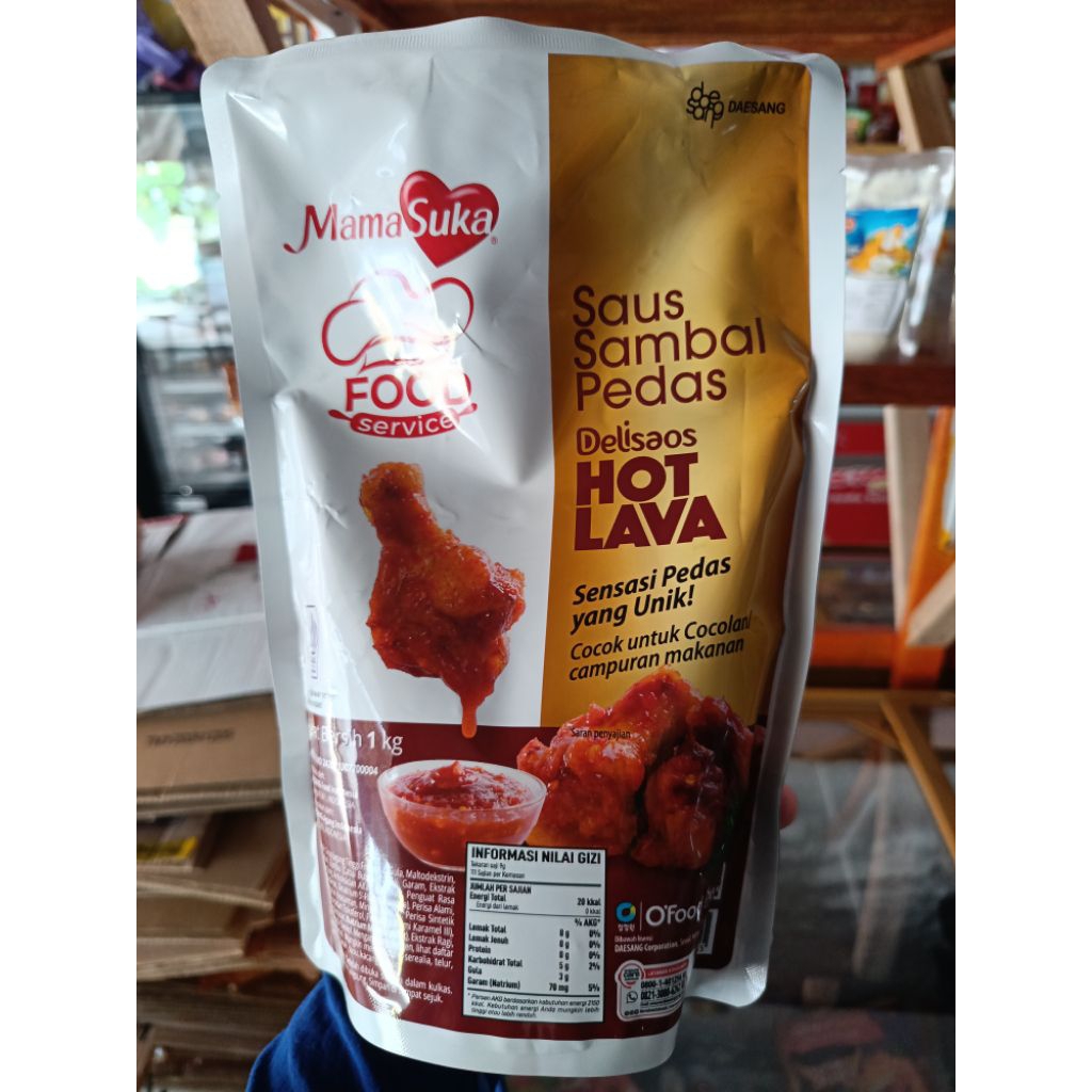 

saos sambal pedas hot lava 1kg
