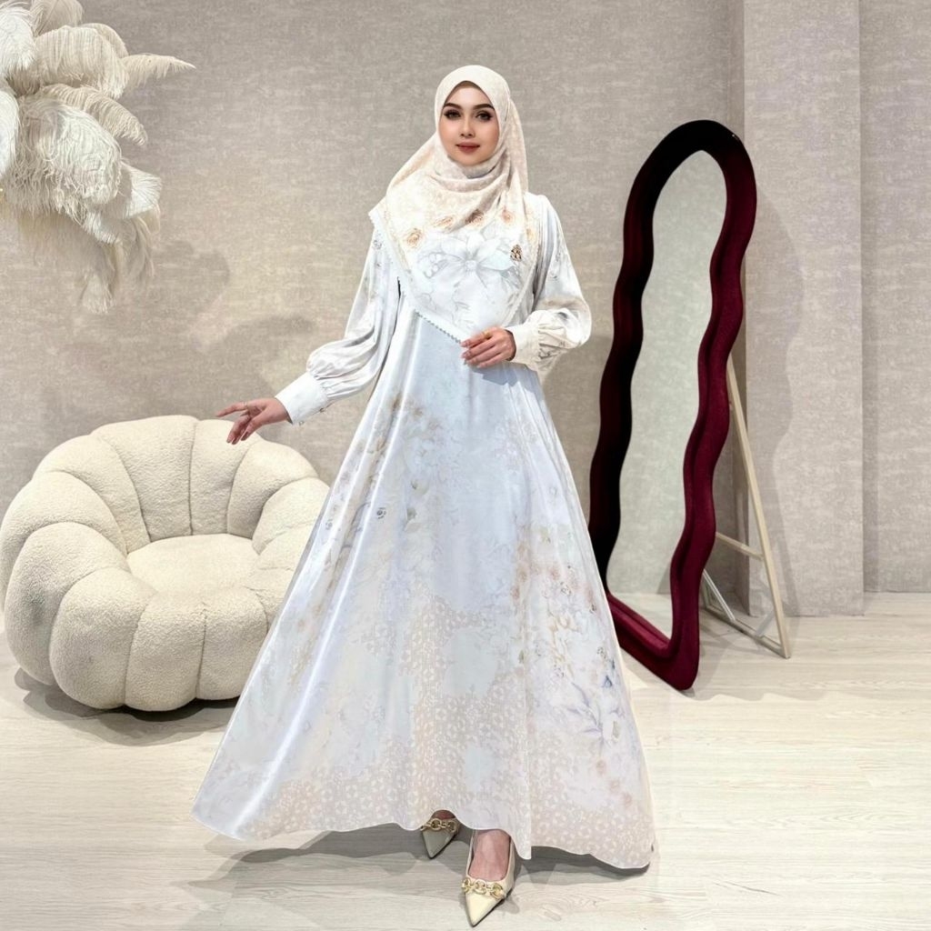 Gamis printing SS set hijab 04