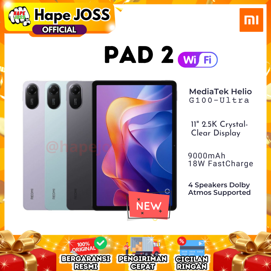 Xiaomi Redmi Pad 2 4/128GB 11inch Wifi Garansi Resmi Indonesia