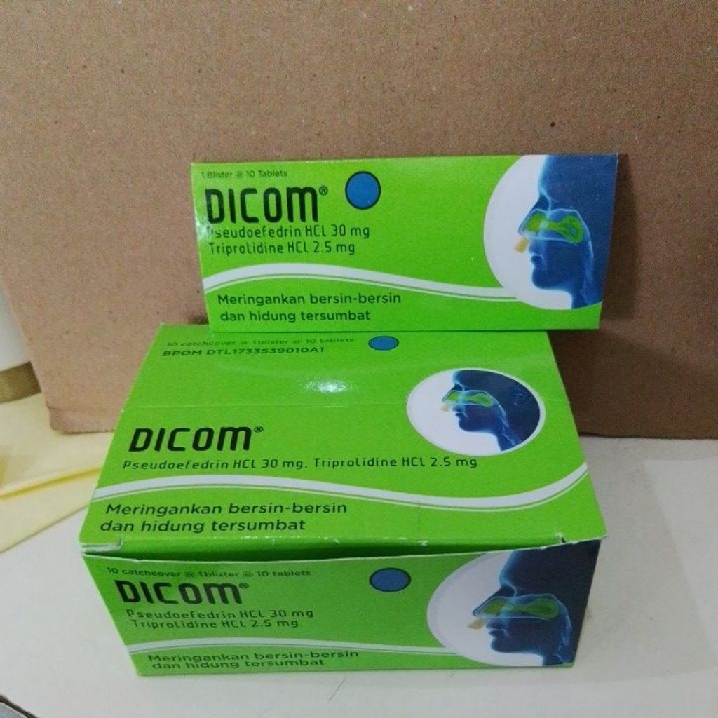 Dicom obat flu strip 10 tablet