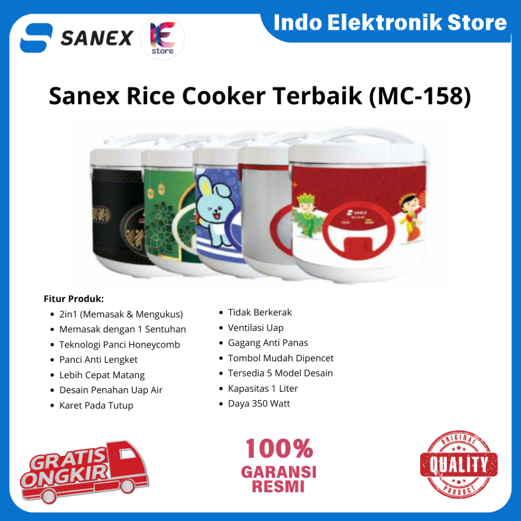 Sanex Rice Cooker Terbaik (MC-158)