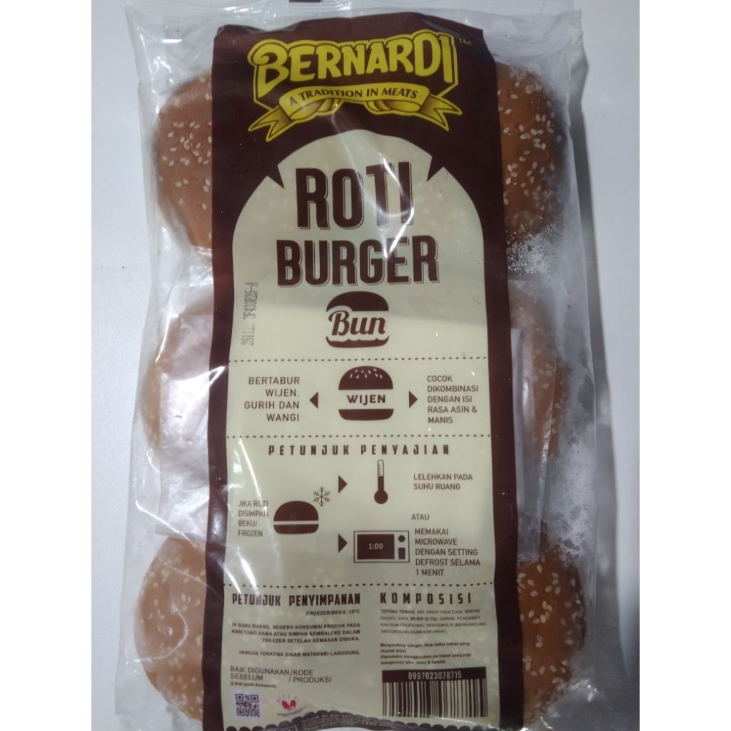 

Roti Burger BERNADI Wijen isi 6pcs