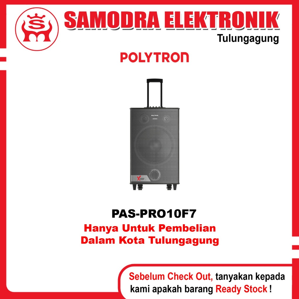 Speaker Aktif POLYTRON PAS-PRO10F7 | Speaker Bluetooth Portable Polytron | Trolley Speaker