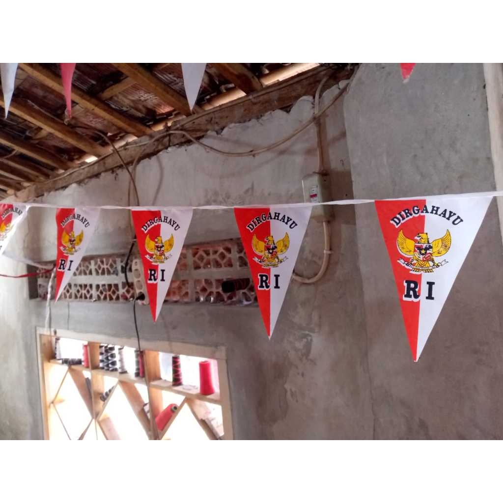 BENDERA  RAWIS  SABLON GARUDA AKSESORIS 17 AGUSTUS SATU KODI [20 PCS]