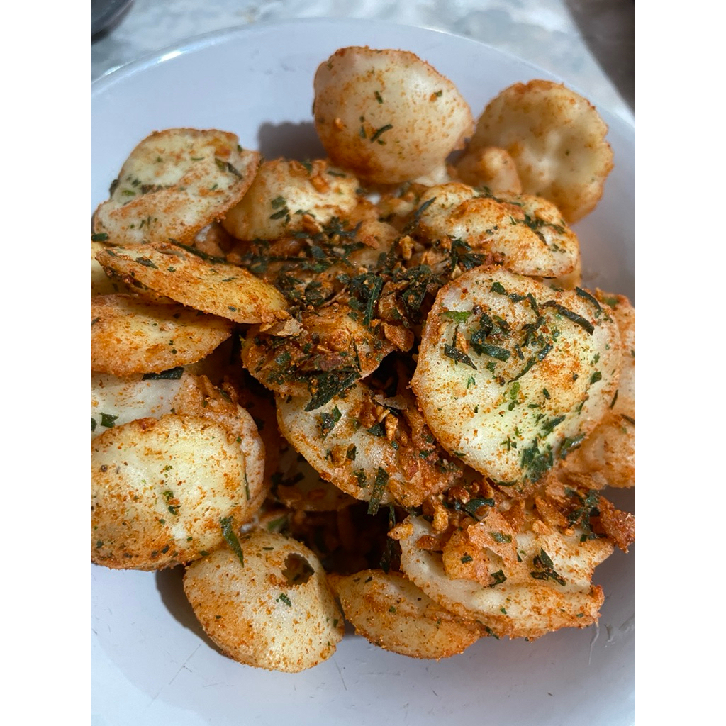 

keripik cireng crispy/keripik cireng pedas daun jeruk/cireng crispy/jajan pedas murah