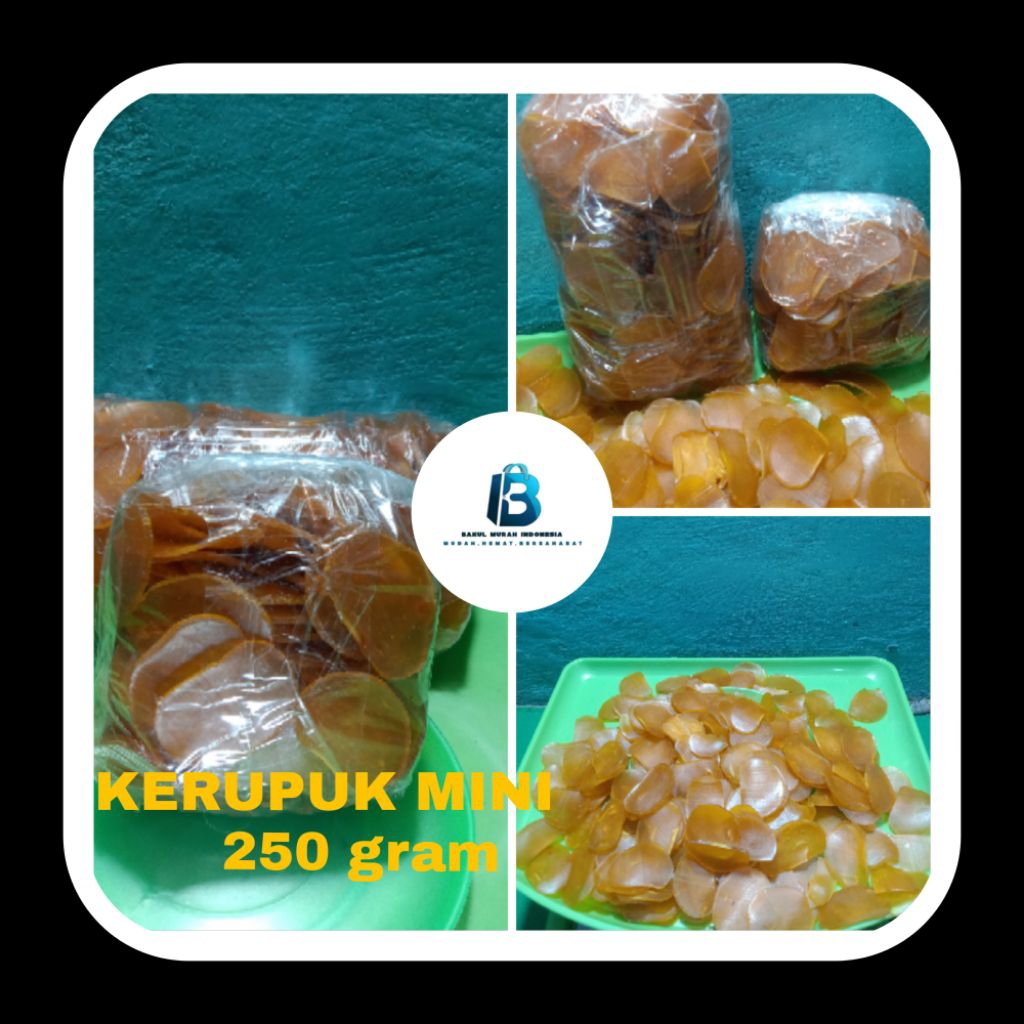 

kerupuk mini/kerupuk bawang/kerupuk udang/kerupuk lehi mentah 250gram
