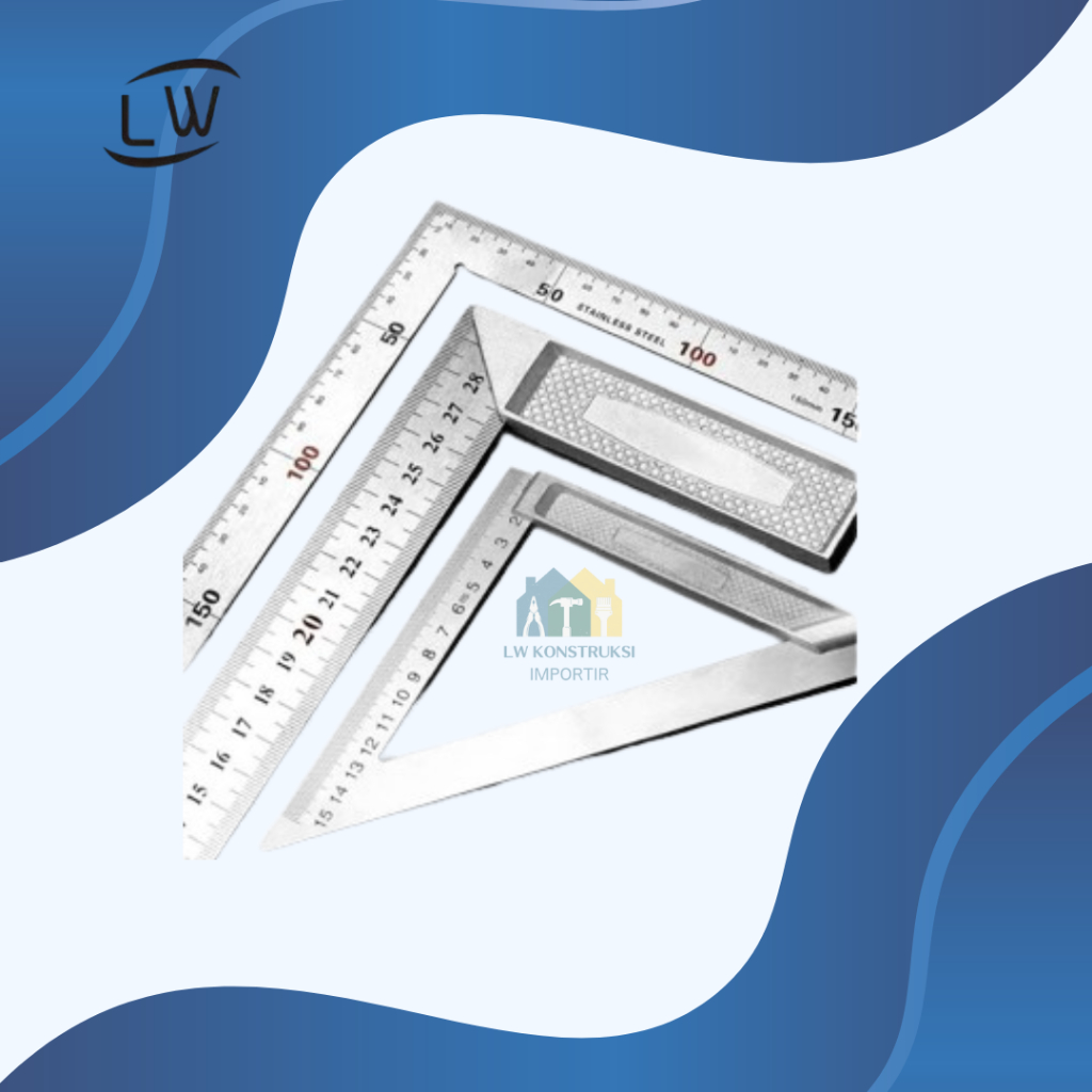 

PENGGARIS SIKU BESI TUKANG / TRIANGLE RULER - 150mm