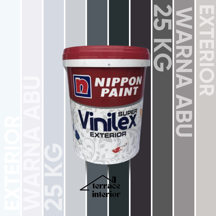 Cat Tembok Nippon Vinilex Exterior Abu 25 Kg