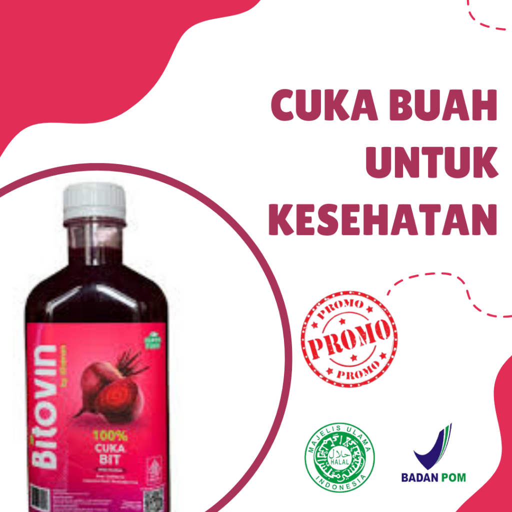 

Bitovin Cuka Buah Bit 100% Alami Untuk Kesehatan Jantung