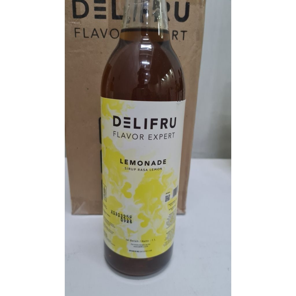 

Syrup DELIFRU premium rasa lemonade 1liter