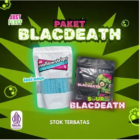 

[BUY 1 GET 1] 1 PACK MARSHMALLOW STRIP + SOUR BLACK DEATH JUSTFLUFF [HALAL]