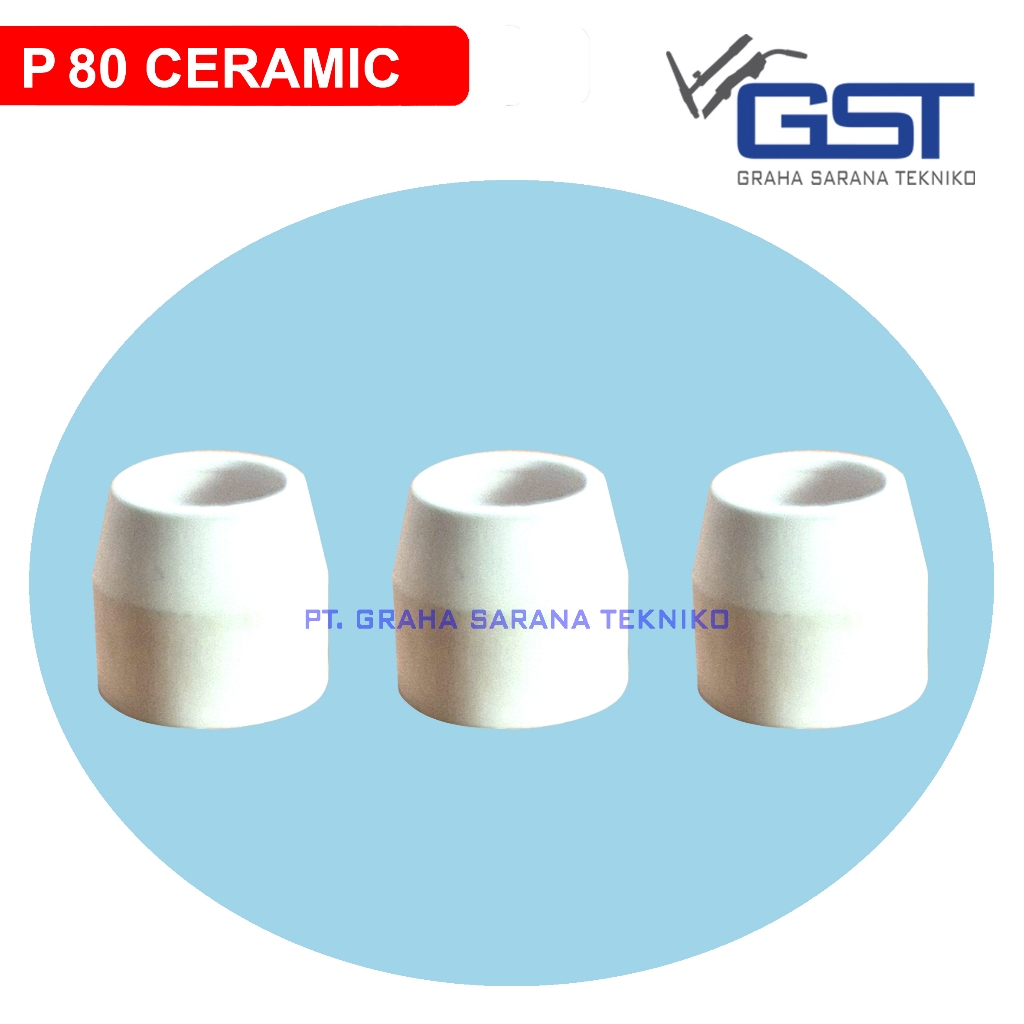 Keramik P-80 Plasma Cut Ceramic Shield Cup P80 CUT80A CUT100 CUT120 - P80 Nozzle Retaining Cap