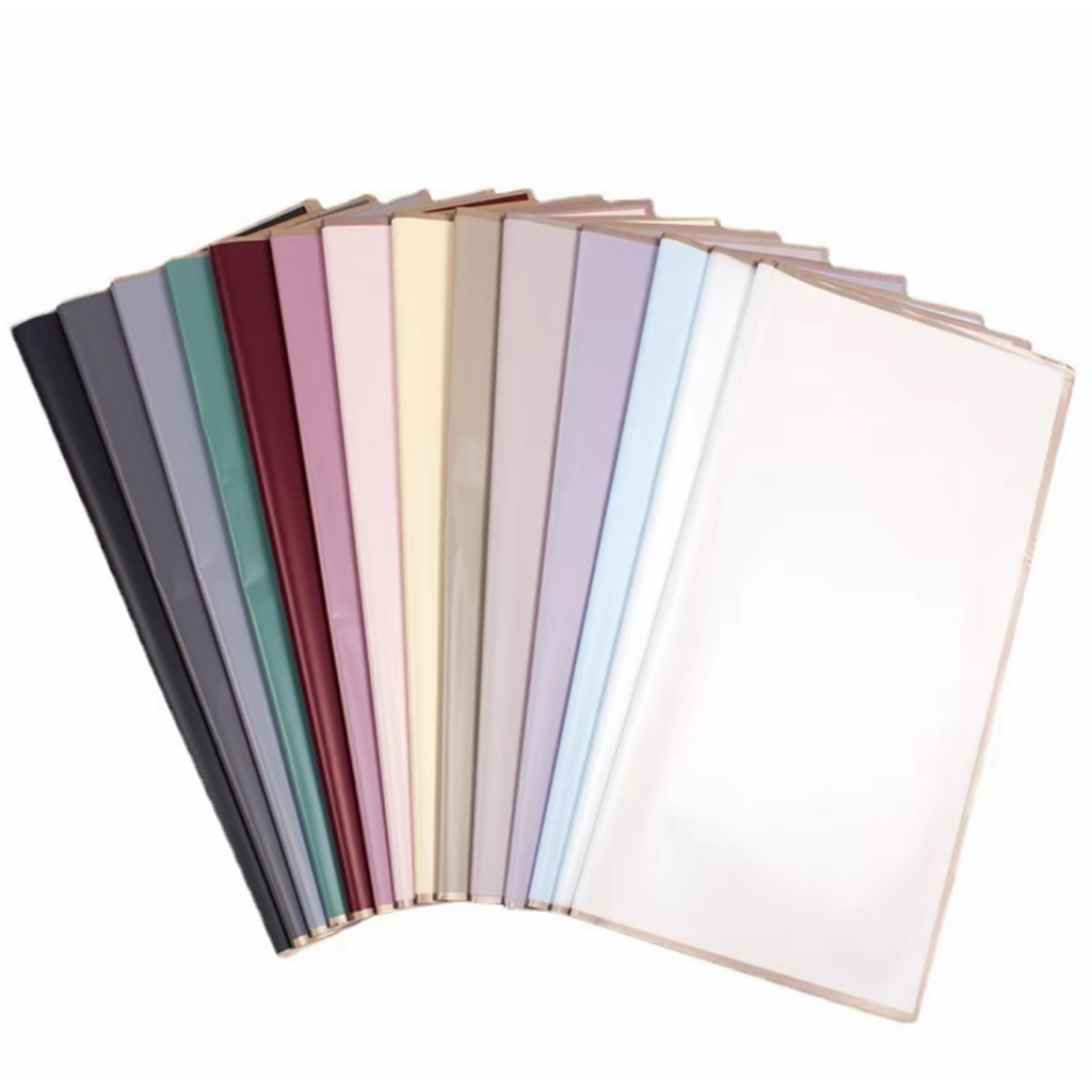 

Flower wrap paper Cellophane Lembaran Gold List Line Frame Emas