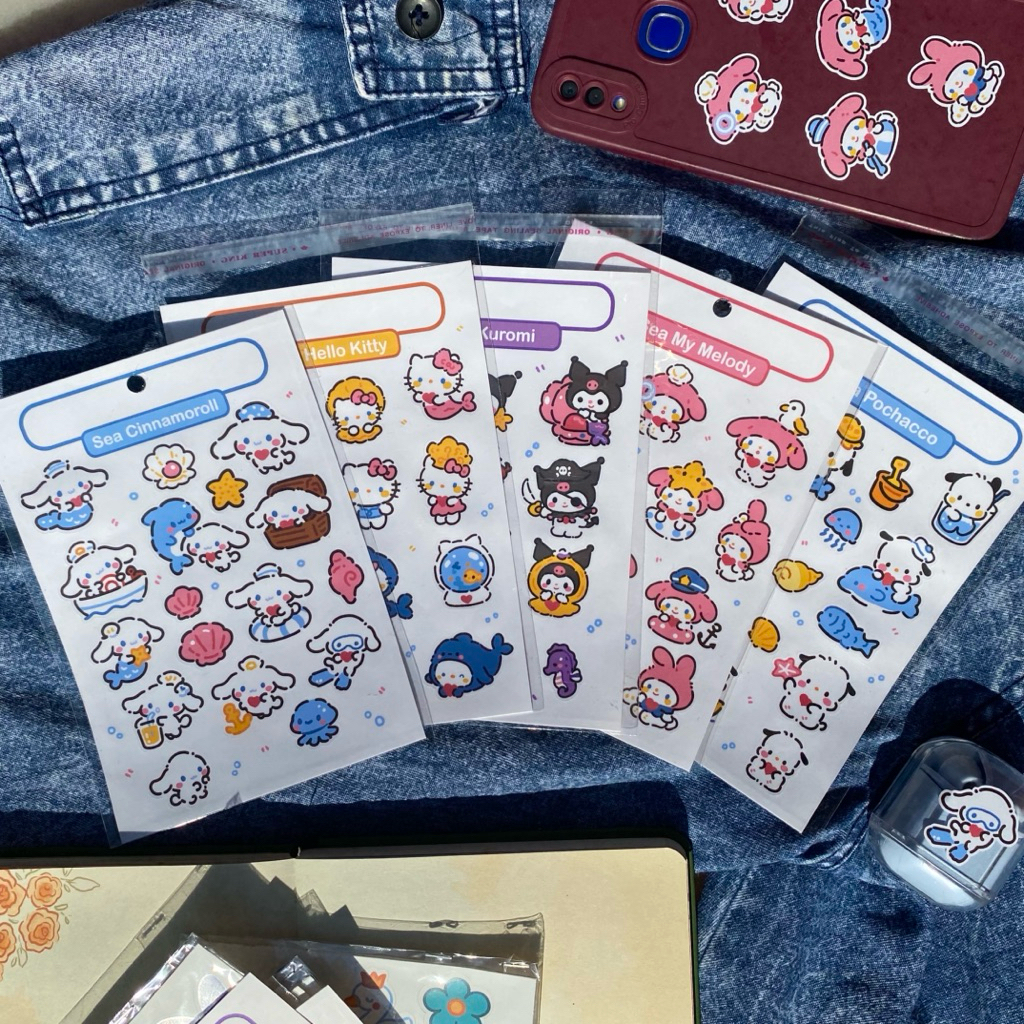 

SANRIO Fan-Made Cute Sticker Sheet Deco Aesthetic (Varian Collector’s Choice)