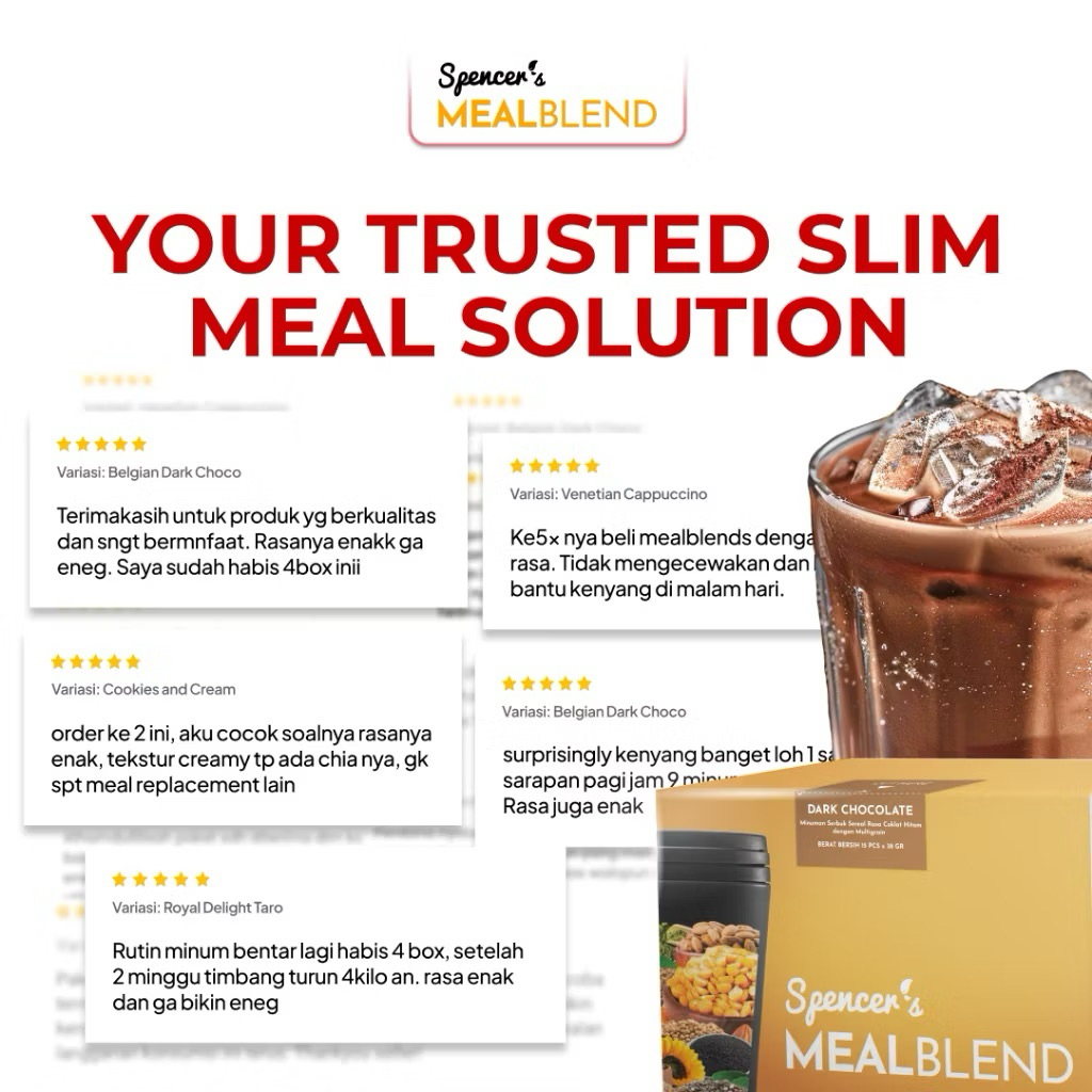 

Minuman Diet Wanita – Spencer MealBlend Wild Blueberry Splash, Bantu Atasi Nafsu Makan