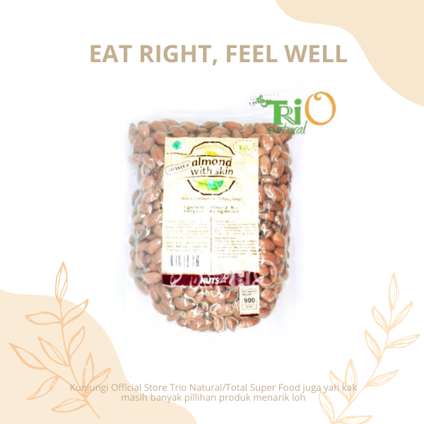 

TRIO NATURAL Roasted Almond / Kacang Almond Panggang 900 gr