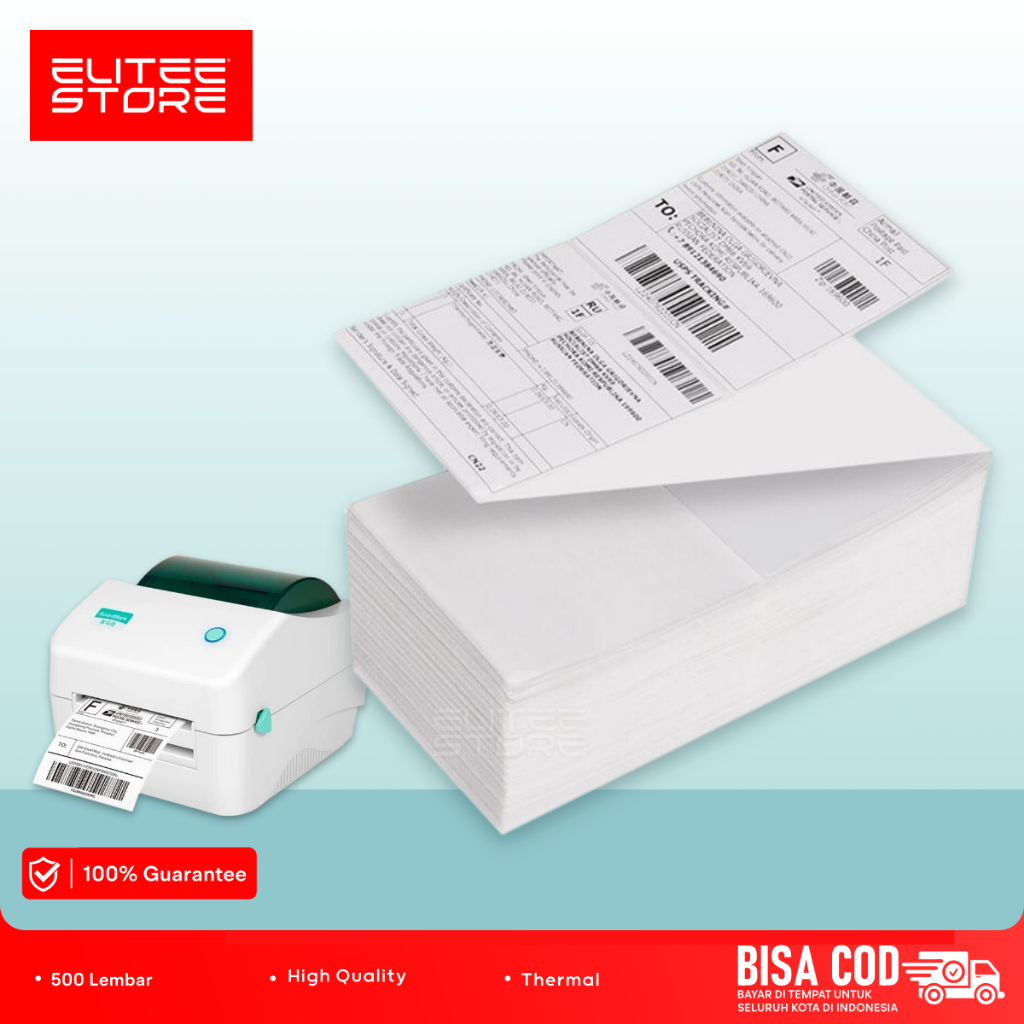 

Kertas Printer Thermal AWB Resi Thernal 500 Lembar Kertas Label Thermal / Resi shopee