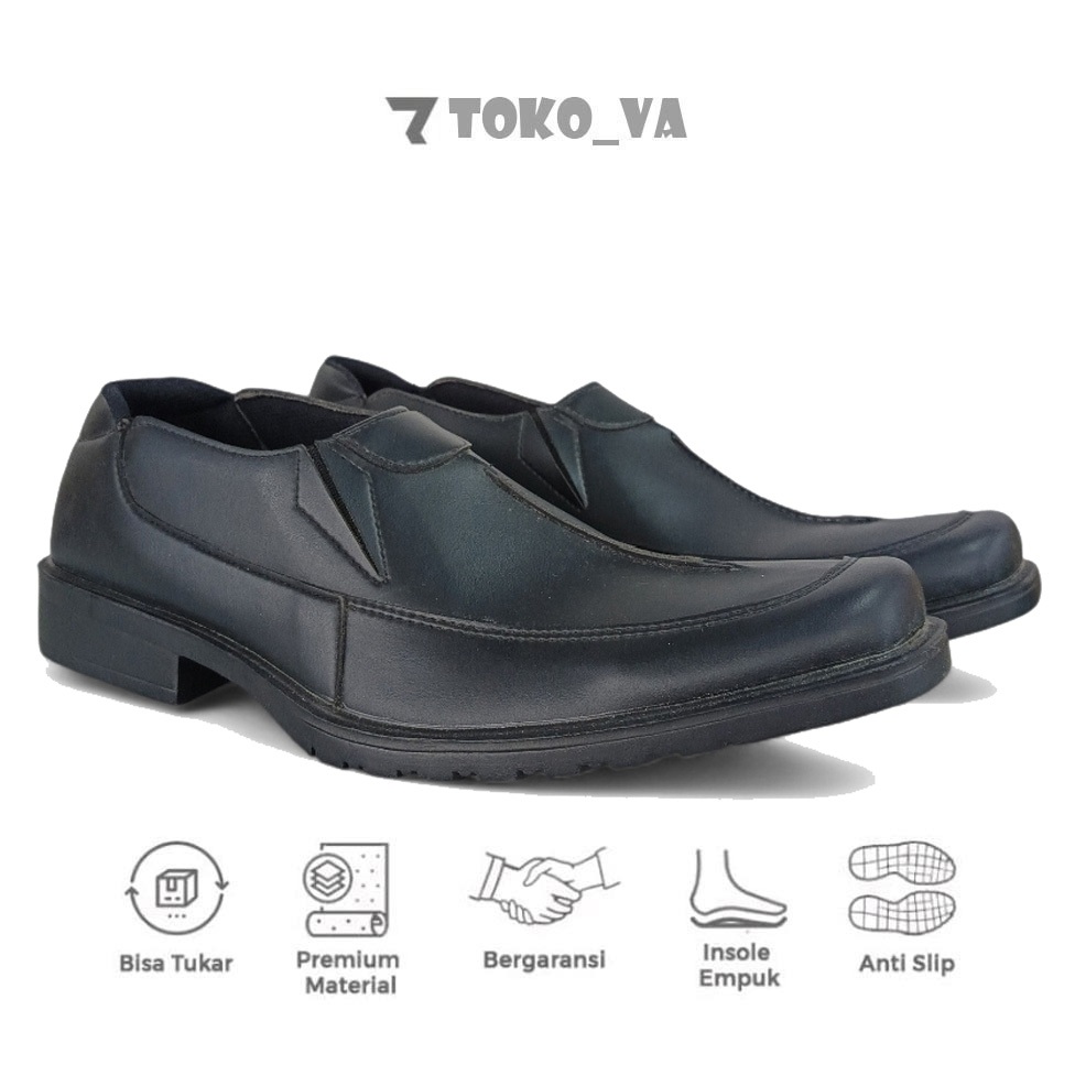 LOAFERS Big Size - No 43 44 45 46 47 / Sepatu Kerja Pria Pantofel Slip On Ukuran Jumbo / Sepatu Pant