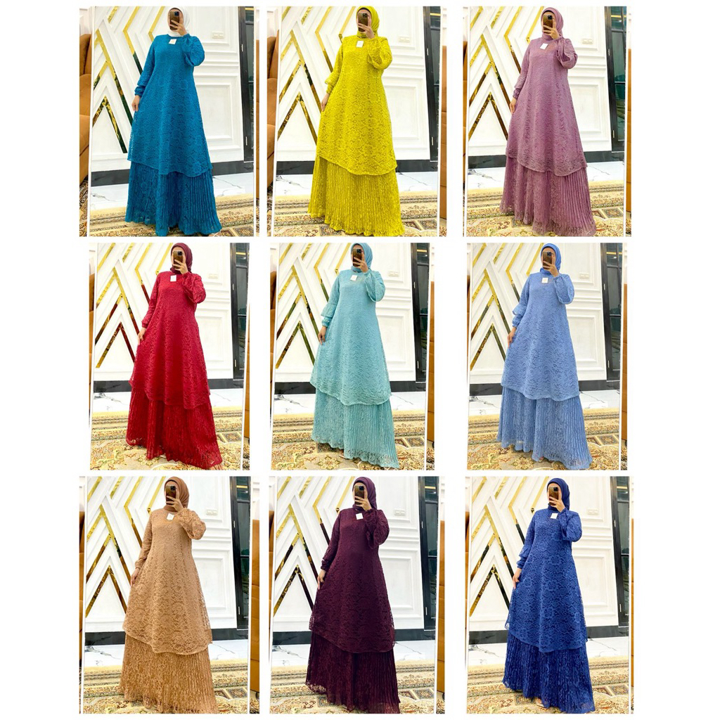GAMIS BROKAT DEWASA MODEL MALAYSIA