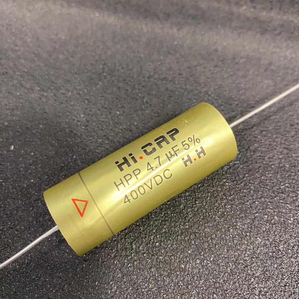 CAPASITOR AUDIO HIGH END OHVL 4,7 UF / 400 VOLT V GOLD (KUALITAS EROPA) HARGA 1 PCS / KAPASITOR AUDI