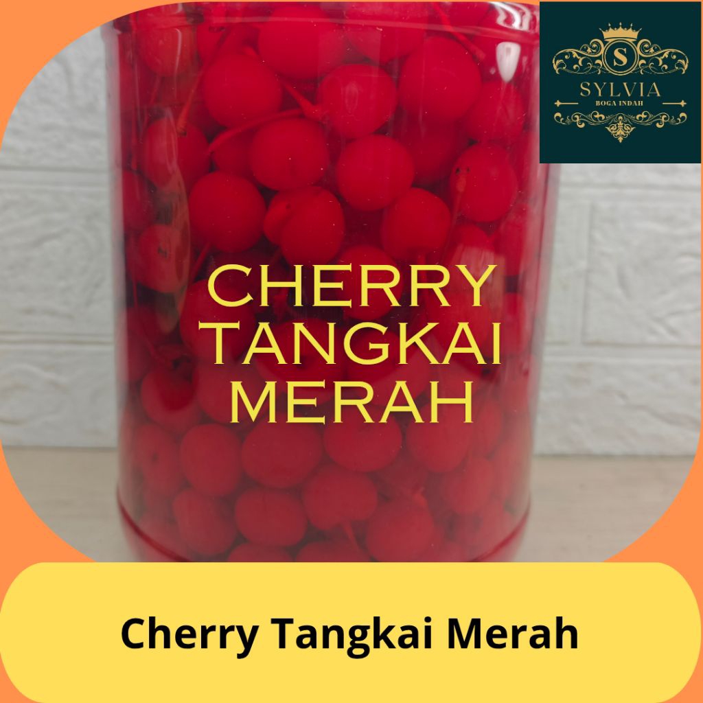 

Cherry MERAH Tangkai 50 gr / 100 gr / 250 gr Repack