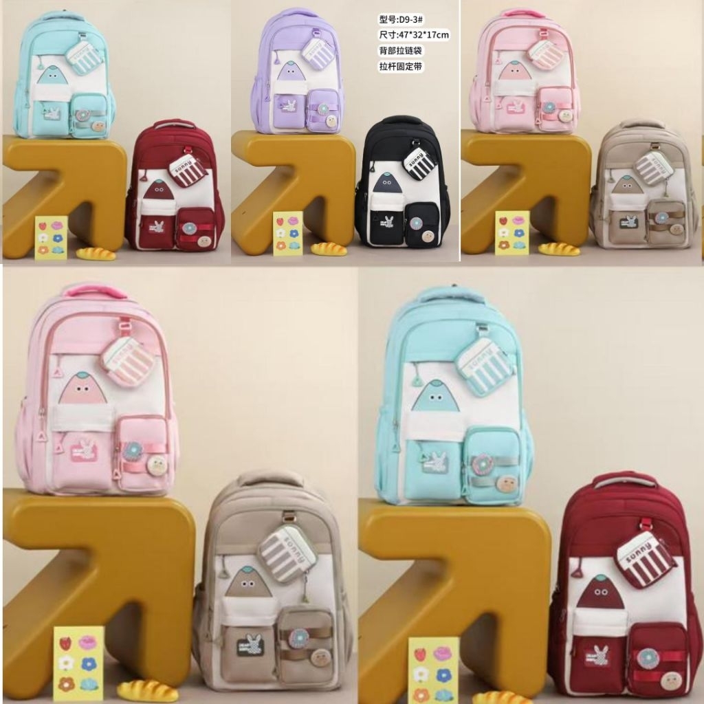 Tas Ransel Import Sekolah Anak Perempuan SD SMP SMA Tas Wanita Import