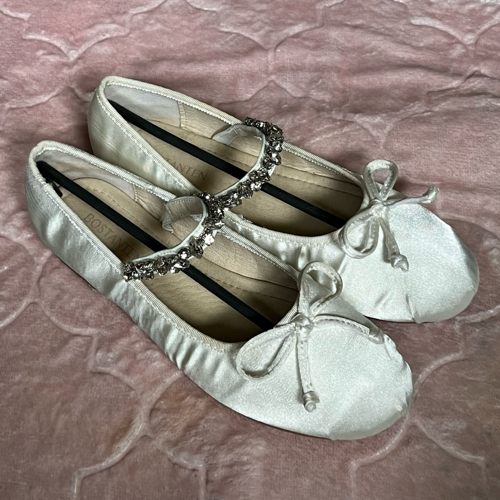 bostanten flat shoes white size 38