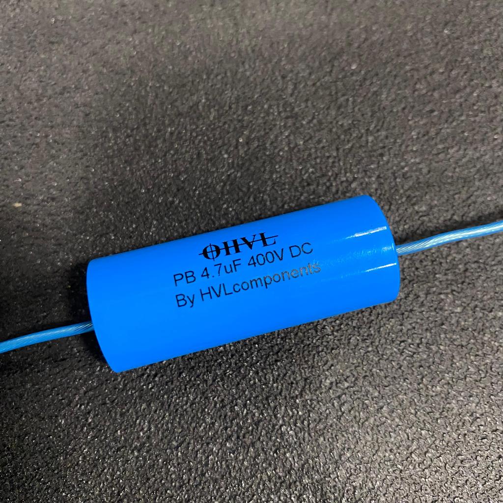 CAPASITOR AUDIO HIGH END OHVL 4,7 UF / 400 VOLT V BLUE (KUALITAS EROPA) HARGA 1 PCS / KAPASITOR AUDI