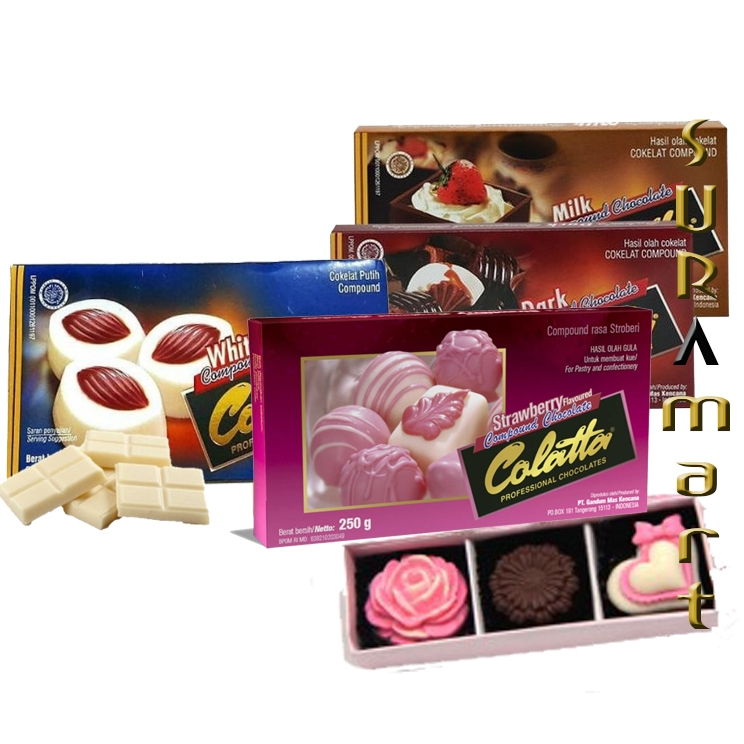 

(250gr) COLATTA Coklat Batangan Chocolate Compound Bahan Baking Makanan Food
