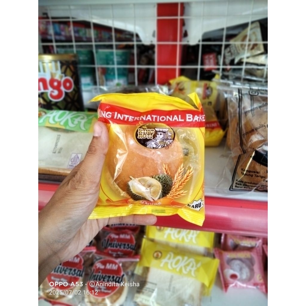 

ROTI KING RASA DURIAN 1 PACK ISI 10