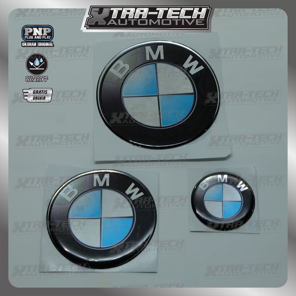 emblem logo bmw bulat / emblem timbul bmw