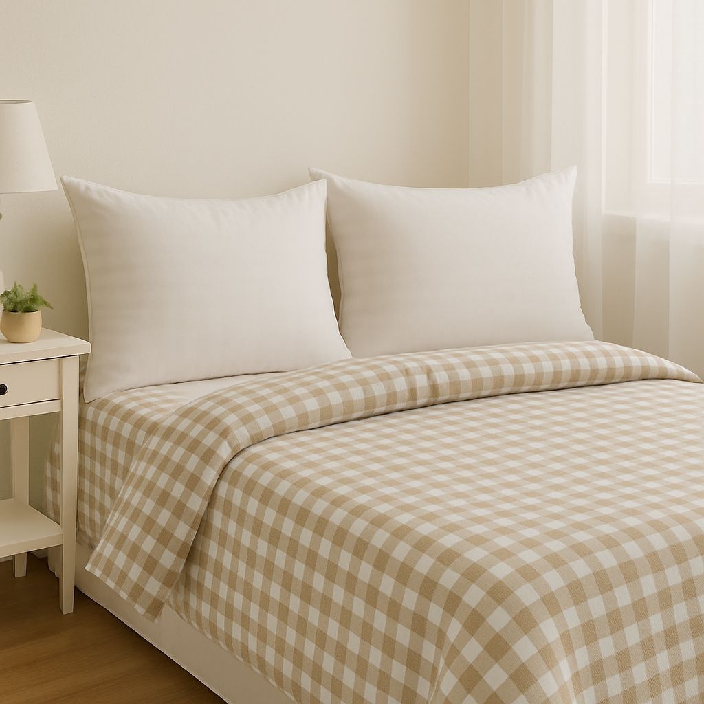 sprei kotak kecil aestetik