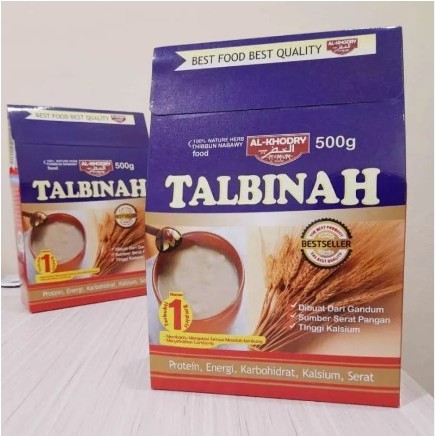 

PAKET 2 Tepung Talbinah Al Khodry Herbal Obat Asam Lambung Bubur Gandum 500gr